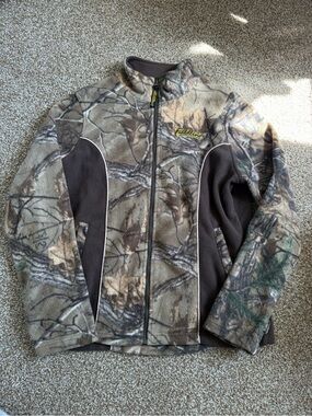 Fieldstone Pink Camo Fleece Jacket - Realtree-Style Brown/Green